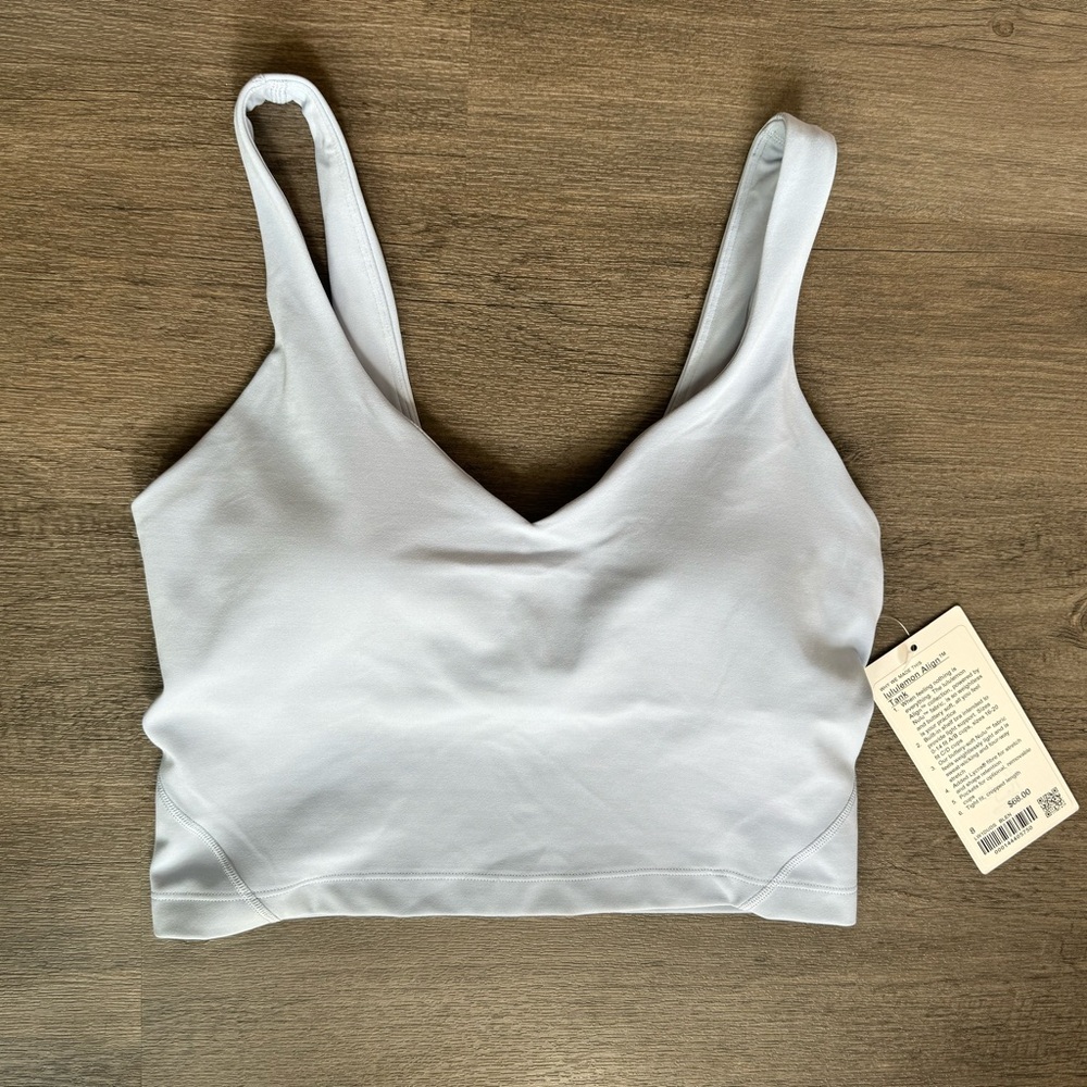 Lululemon NWT Align Tank Top size 8 blue linen